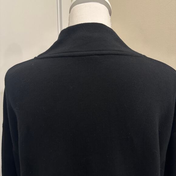 Varley Betsy Funnel Neck Black Drawstring Hem Sweatshirt Small Lounge Cozycore - Picture 8 of 11